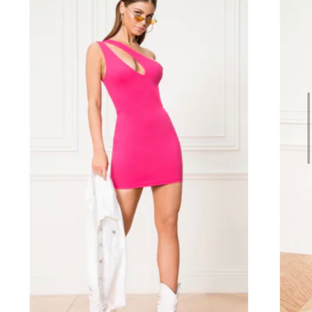 SUPERDOWN NAVA ASYMMETRICAL DRESS